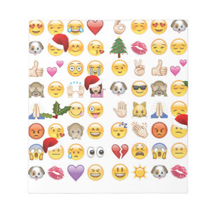 christmas emojis anteckningsblock