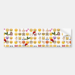 christmas emojis bildekal