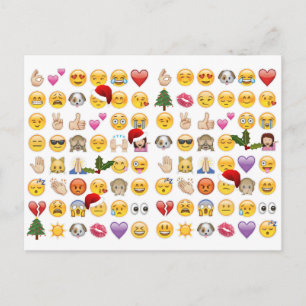 christmas emojis helg vykort