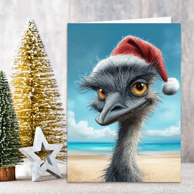 Christmas Emu Helgkort (Skapare uppladdad)