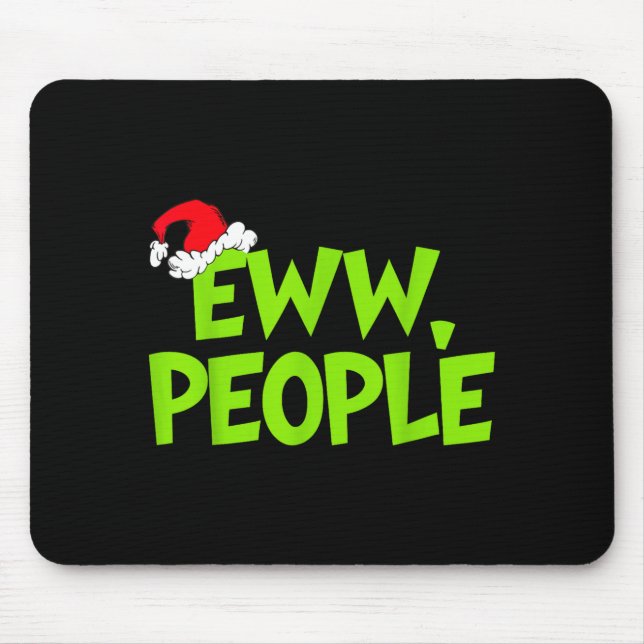 Christmas Eww People Mens Women Funny Santa Hat Gr Musmatta (Framsidan)