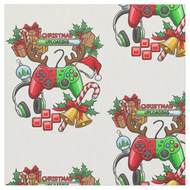Christmas Fabric Tyg (Närbild)