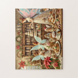 Christmas Fairy Kitchen Holiday Baking Fairies Pussel