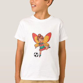 Christmas Fairy Playing Soccer T Shirt
