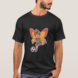 Christmas Fairy Playing Soccer T Shirt