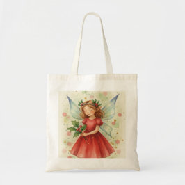 Christmas Fairy Watercolor Art Tygkasse
