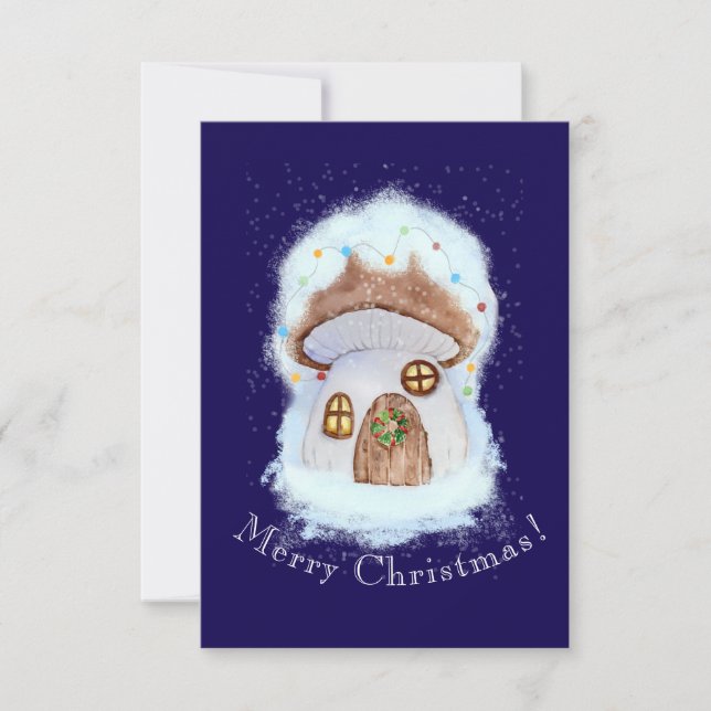 Christmas Fairytale House Tack Kort (Framsida)