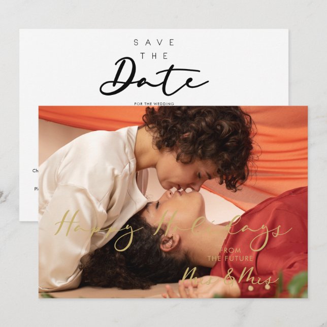 Christmas Fake Golden Future Mrs & Mrs Christmas (Fram/baksida)