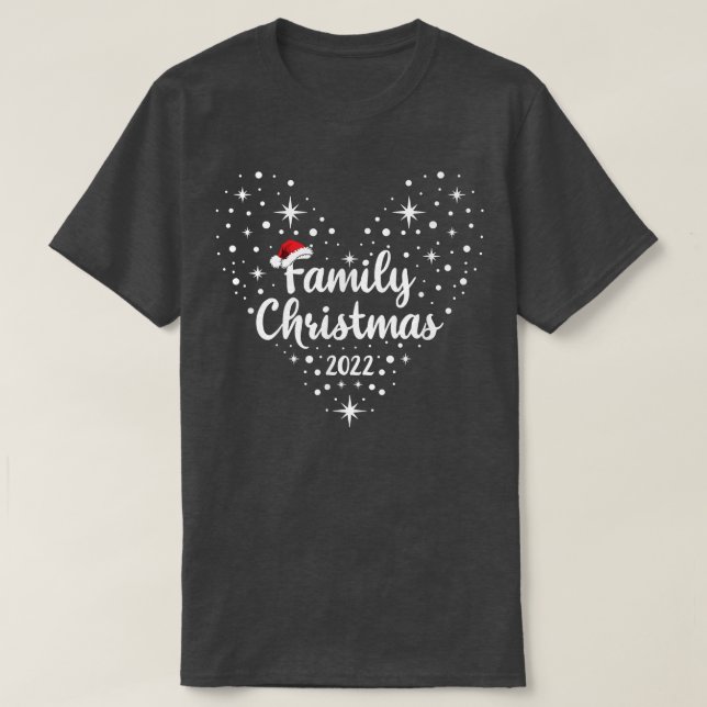Christmas Family 2022 Cute Family Christmas 2022  T Shirt (Design framsida)