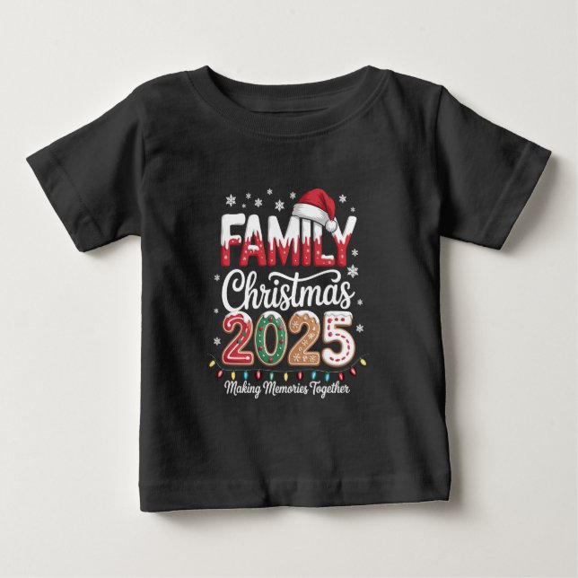 Christmas Family 2025 T Shirt (Framsida)