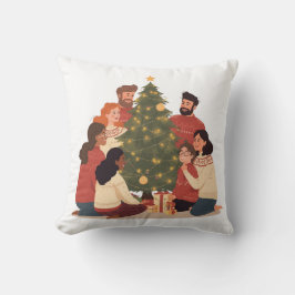Christmas Family & Friends Cozy Holiday pillow Kudde