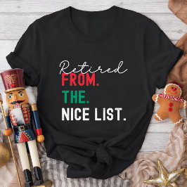 Christmas Family Matching Funny Naughty List Gen Z T Shirt