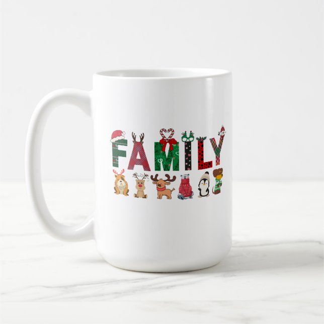 Christmas Family Matching Shirts | holiday family  Kaffemugg (Vänster)