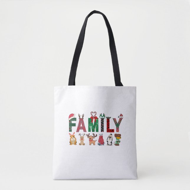 Christmas Family Matching Shirts | holiday family  Tygkasse (Framsida)