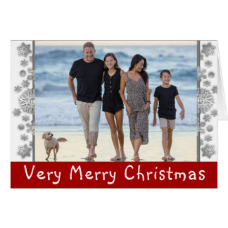 CHRISTMAS FAMILY PHOTO PORTRAIT HÄLSNINGSKORT