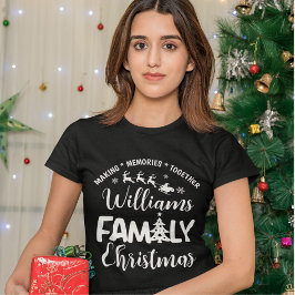 Christmas Family Reunion with Name T Shirt