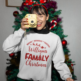 Christmas Family Reunion with Name T Shirt