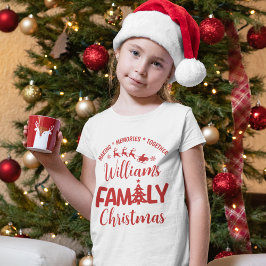 Christmas Family Reunion with Name T Shirt