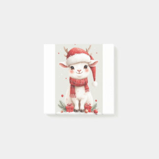 Christmas Farm Animal Cute Goat  Post-it Block