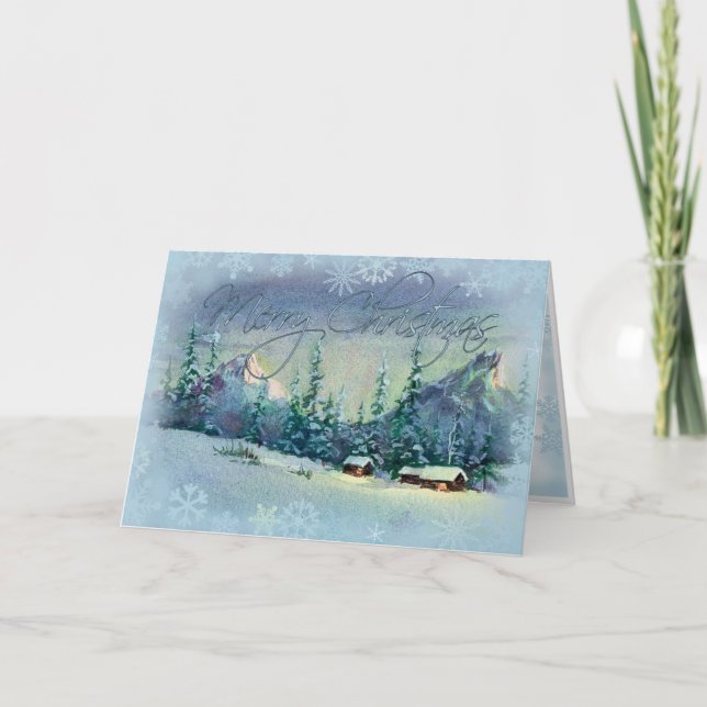 CHRISTMAS FARM by SHARON SHARPE Helgkort (Framsida)