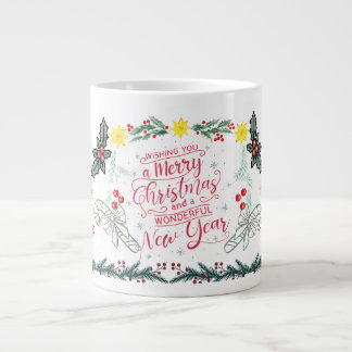 Christmas festival wishes mug jumbo mugg