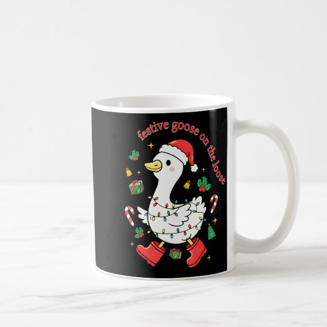 Christmas Festive Goose On The Loose Silly Goose X Kaffemugg (Höger)