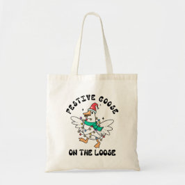 Christmas Festive Goose on the Loose Tygkasse