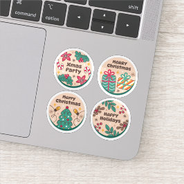 Christmas festive label collection klistermärken