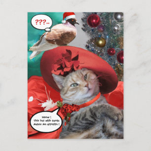 CHRISTMAS FIRANDE of PRINCESS TATUS CAT Vykort