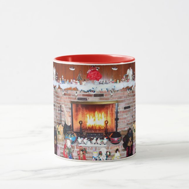 CHRISTMAS FIREPLACE MUGG (Center)