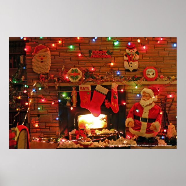 CHRISTMAS FIREPLACE POSTER (Framsidan)