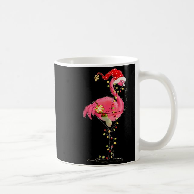 Christmas Flamingo In Martini Gl For Trocal Holida Kaffemugg (Höger)