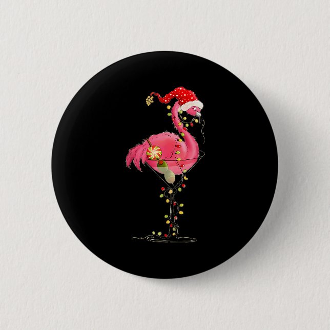 Christmas Flamingo In Martini Gl For Trocal Holida Knapp (Framsida)