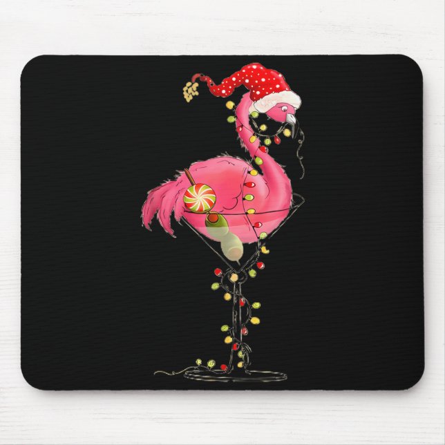 Christmas Flamingo In Martini Gl For Trocal Holida Musmatta (Framsidan)