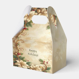 Christmas Floral Holiday Gift Box Presentaskar