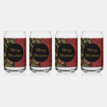 Christmas Flowers ,Red Gold Black,Merry Christmas 