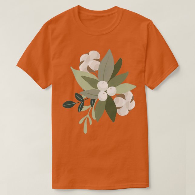 Christmas flowers  t shirt (Design framsida)