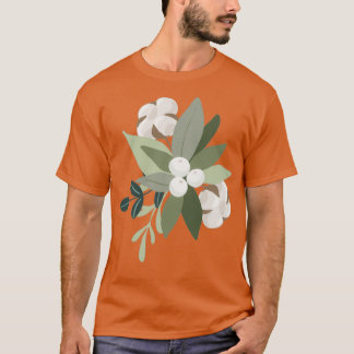 Christmas flowers t shirt