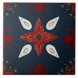 Christmas Folk Nordic Art Kakelplatta