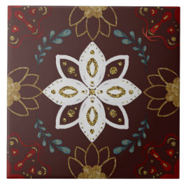 Christmas Folk Nordic Art Kakelplatta