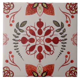 Christmas Folk Nordic Art Kakelplatta