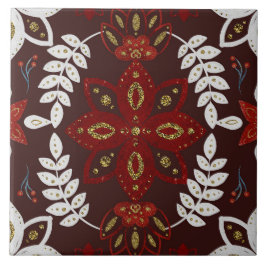 Christmas Folk Nordic Art Kakelplatta