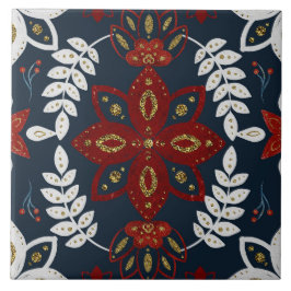 Christmas Folk Nordic Art Kakelplatta
