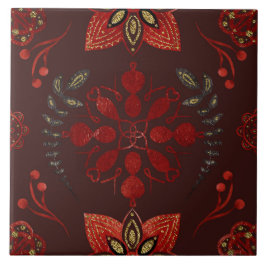 Christmas Folk Nordic Art Kakelplatta