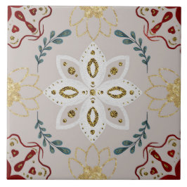Christmas Folk Nordic Art Kakelplatta