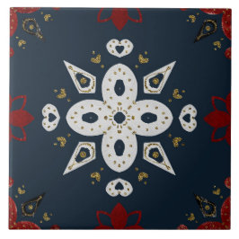 Christmas Folk Nordic Art Kakelplatta