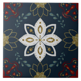 Christmas Folk Nordic Art Kakelplatta
