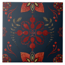 Christmas Folk Nordic Art Kakelplatta