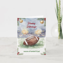 Christmas Football Holiday Greeting Cards Helgkort
