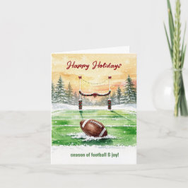 Christmas Football Holiday Greeting Cards Helgkort